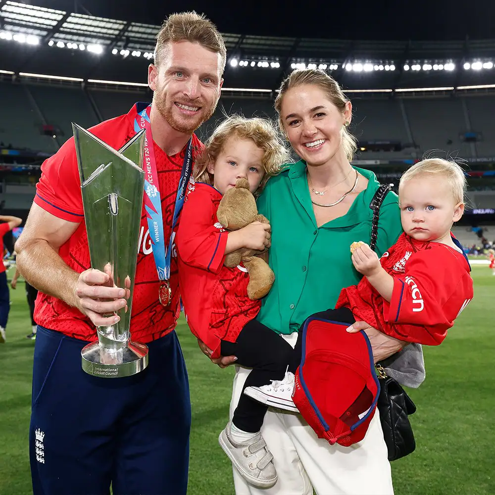 Jos Butler with his family